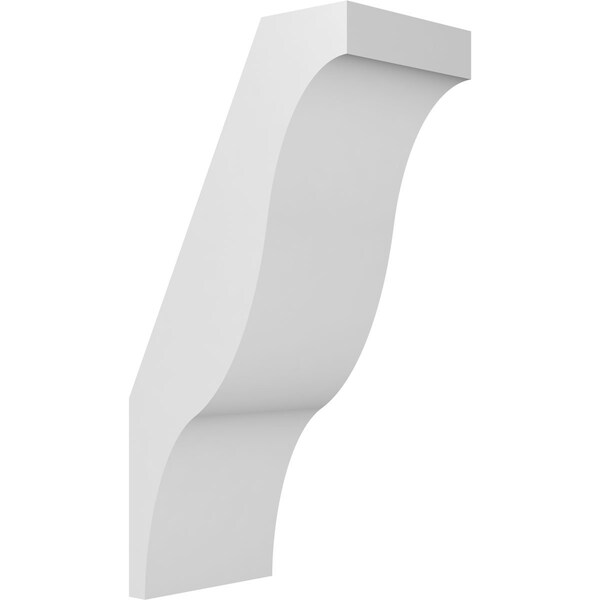 Ekena Millwork 5 1/2-in. W x 8-in. D x 16-in. H Funston Architectural Grade PVC Knee Brace BRCP055X08X16FST - main